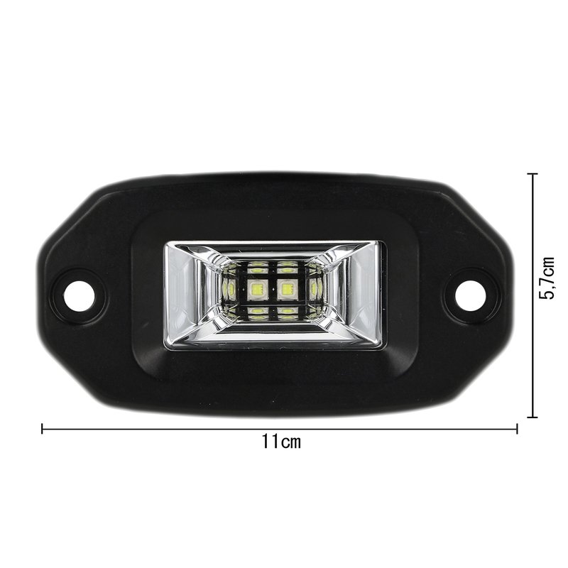 Fanale Luci Diurne A Led DRL Work Light Faro Da Lavoro Cree 10W 12V 24V Per Auto Camion