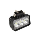 Fanale Rettangolare Luci Diurne A Led Work Light Faro Da Lavoro 12V 24V 9W (3X3W) IP67 Bianco