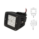 Fanale Luci Diurne A Led DRL Work Light Faro Da Lavoro Quadrato 12V 24V 24W (6X4W) IP67 Bianco