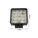 Faro Led Supplementare Profondita 12V 24V 36V 48V 60V 48W Quadrato Super Luminoso Angolo Stretto