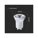 Lampadina Led Mini GU10 Piccolo 35mm 2W Caldo 3000K 38 Gradi Satinata Chip Smd Samsung Garanzia 5 Anni SKU-21869