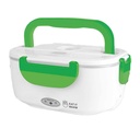 Scaldavivande Elettrico 1.1L 40W Riscalda Porta Pranzo Lunchbox con Contenitori Staccabili Verde