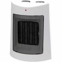 Termoventilatore in Ceramica con Potenza Regolabile 900W 1800W con Autoprotezione Surriscaldamento Rettangolare Bianco