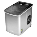 Macchina per Ghiaccio Silensiozo 100W 12kg Cubetti Piccoli e Grandi in 24 Ore pari a 1400pcs Serbatoio Acqua 2 litr per Uso Casa Cocktail Birra