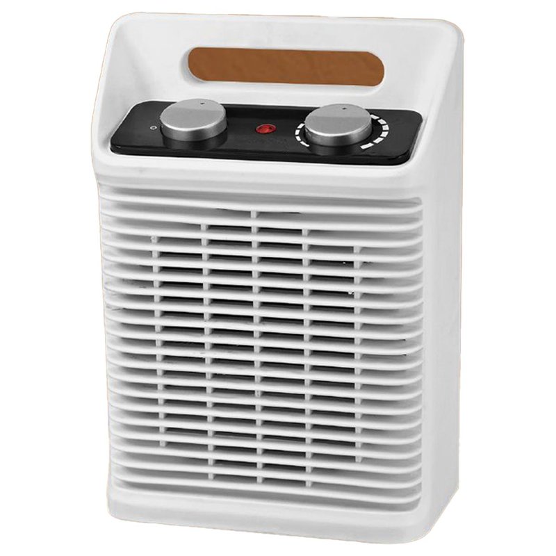 Termoventilatore Elettrico Silenzioso con 2 Modalita 1000W 2000W Livelli Regolabile con Autoprotezione Surriscaldamento Bianco 8560