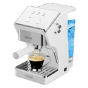 Macchina da Caffe Espresso e Cappuccino 1050W Doppio Bracio con Piano Scaldatazze Funzione Schiuma Latte 1.6L Serbatoio d'Acqua Rimovibile