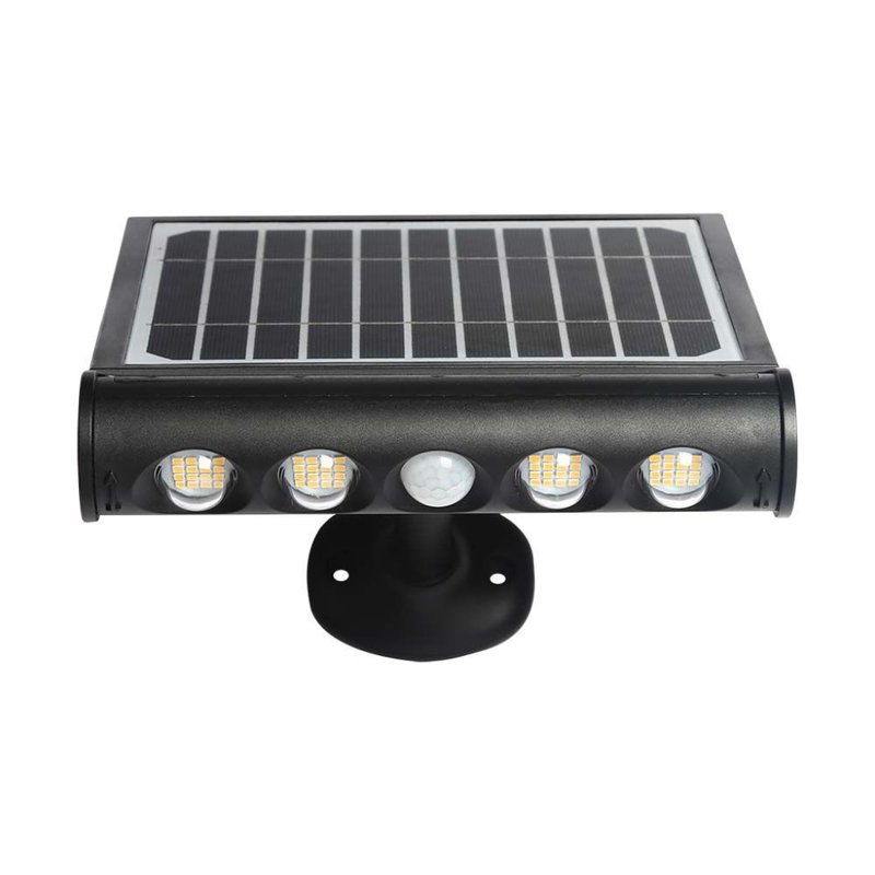 Lampada LED da giardino 8W Con Pannello Solare 6000K Con Sensore PIR IP65 SKU-6850