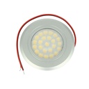 Mini Faretto Led Da Incasso Touch Dimmer Controllo Carcassa Argento Satinato 3000K DC12V DC24V 3W Foro 55mm