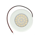 Mini Faretto Led Da Incasso Touch Dimmer Controllo Carcassa Bianca 3000K DC12V DC24V 3W Foro 55mm