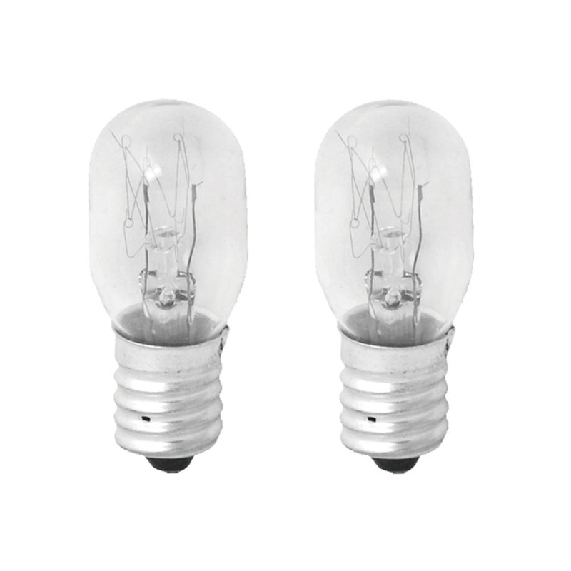 2 Lampadine Frigorifero E14 15W 230V 80LM 2800K Vetro Trasparente