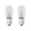 2 Lampadine Frigorifero E14 15W 230V 80LM 2800K Vetro Trasparente