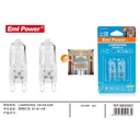 2 PZ Lampade Alogena Dimmerabile G9 42W 630 Lumen Bianco Caldo 2800K