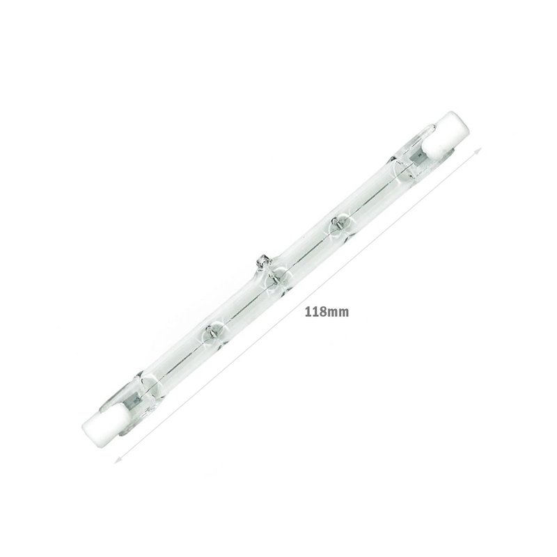 2 PZ Lampade Alogena Dimmerabile R7S 118mm 120W 2215 Lumen Bianco Caldo 2800K