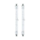 2 PZ Lampade Alogena Dimmerabile R7S 118mm 80W 1375 Lumen Bianco Caldo 2800K