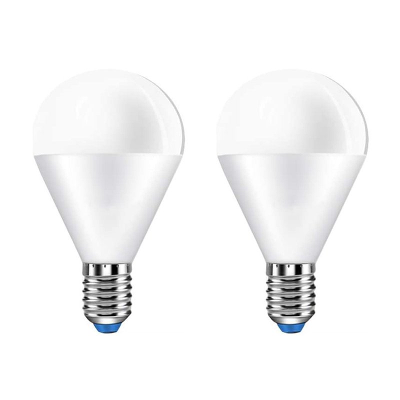 2 PZ Lampada A Led E14 P45 G45 8W Bianco Caldo 3000K 720 Lumen