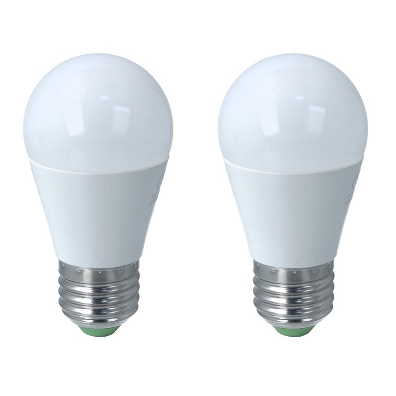 2 PZ Lampada A Led E27 G45 8W Bianco Caldo 3000K 720 Lumen