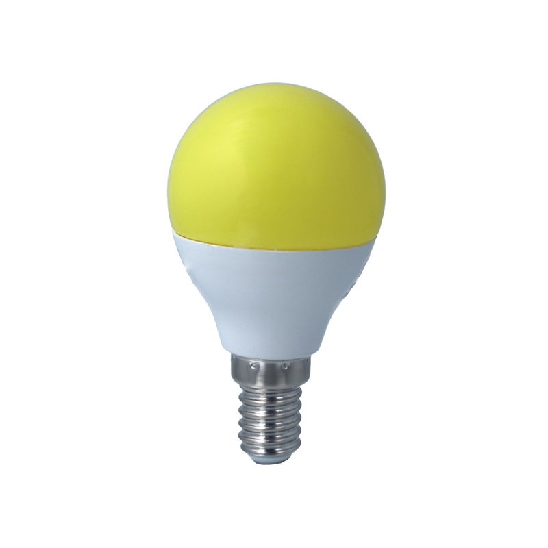 Lampada A Led E14 G45 4W 220V Colore Yellow Giallo