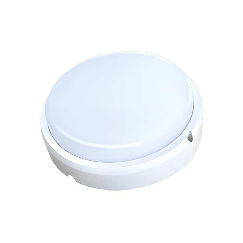 Plafoniera Led Lampada Da Parete Soffitto IP54 Rotondo 12W 1155LM 3000K Bulkhead Per Condominio D150X47mm