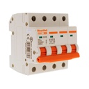 MCB Interruttore Magnetotermico Automatico Curva C 4P 4M 10000A  C32A AC 400V IP20 IEC60898-1