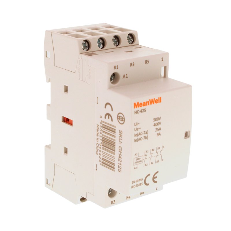 Contattore Modulare AC 4P 2M 1NO+3NC 25A AC 230V IP20 IEC61095 / IEC60947-4-1