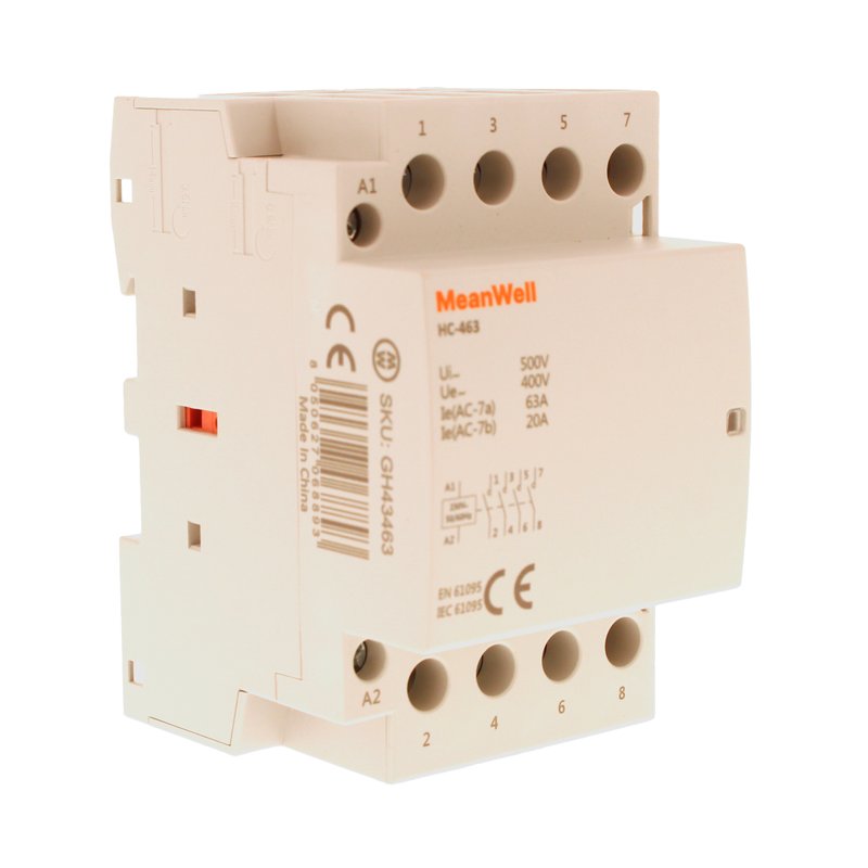 Contattore Modulare AC 4P 3M  4NO 63A AC 400V IP20 IEC61095 / IEC60947-4-1