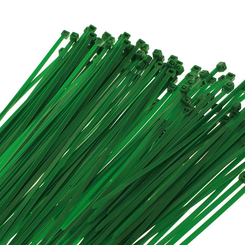 100 Fascette Plastica Verde Giardinaggio 2.5X150mm