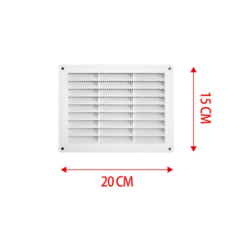 Griglia di Ventilazione Rettangolare 200X150mm Griglia Aerazione In Plastica Made In Italy