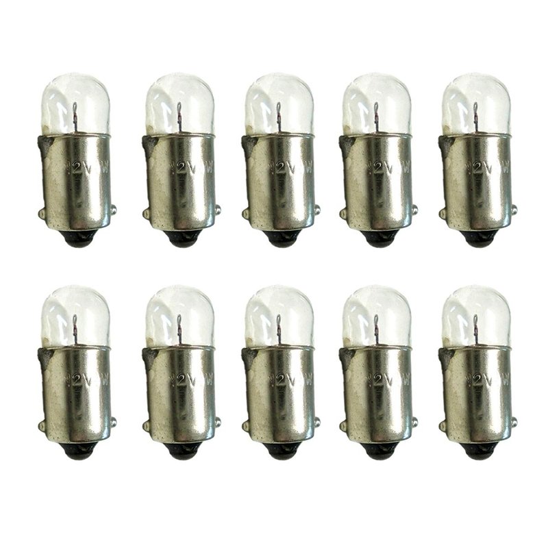 10 Pezzi Lampada Alogena BA9S 12V 4W T4W