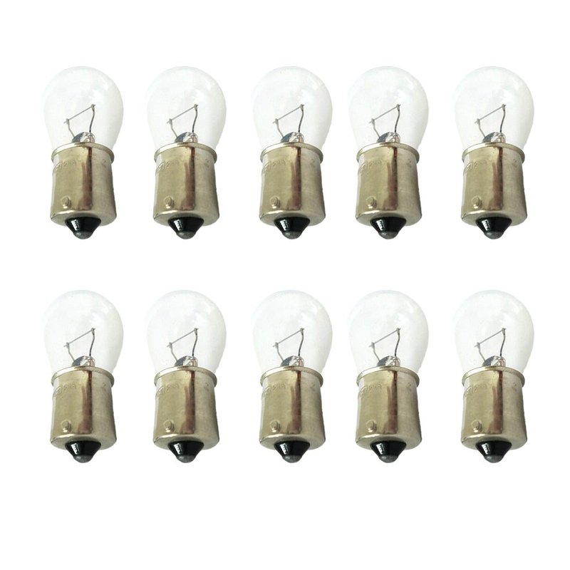 10 Pezzi Lampada Alogena S25 P21W BA15S 12V 21W Singolo Filamento