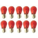 10 Pezzi Lampada Alogena S25 PY21W BAU15S 12V 21W Arancione Piedi Storti