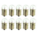 10 Pezzi Lampada Alogena Sferica G18,5 BA15S 12V 5W R5W