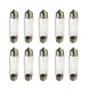 10 Pezzi Lampada Alogena Siluro T11 C10W 12V 10W 41mm