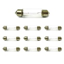 10 Pezzi Lampada Alogena T11 C5W 24V 5W 36mm Siluro Festoon SV8,5