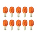 10 Pezzi Lampada Alogena T20 WY21W 12V 21W Arancione Amber