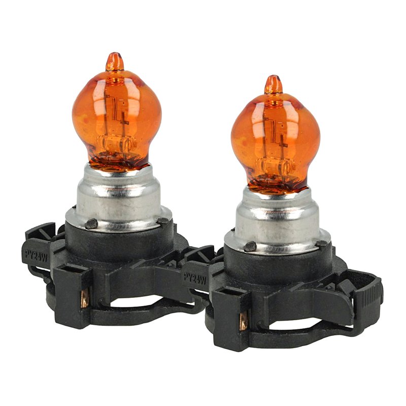 2 PEZZI Lampada Alogena PY24W 12V 24W Arancione Amber Per Frecce Anteriore Audi R8 BMW X3 X5 X6 Z4 Fiat 500 Bravo Renault Clio Megane