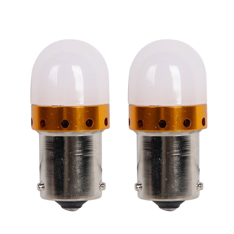 2 Pezzi Lampada Led BAU15S S25 PY21W 9 SMD 3030 12V 24V 300lm 3.5W Luce Rossa Piedi Storti H41mm 360 gradi