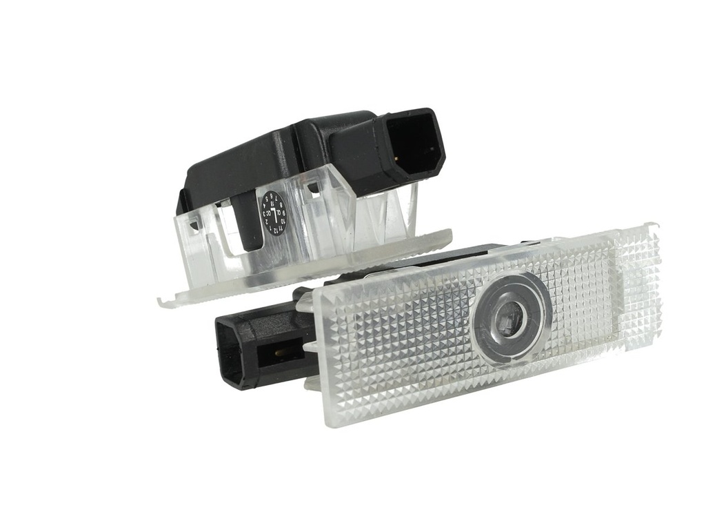 Kit Luci Led Logo Proiettori Auto Portiere Per Alfa Romeo 159 166 Mito Giulietta Giulia Stelvio Spider 12V 5W