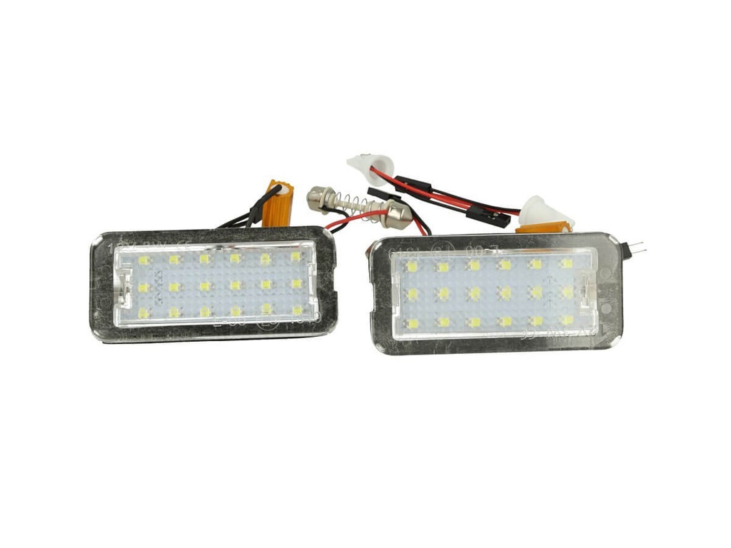 Kit Luci Targa Led Fiat 500 500C 51800482 Bianco Canbus No Errore 12V Resistenza Inclusa