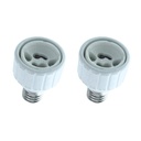 2 PZ Convertitore Adattatore Portalampada Per Lampada Led Attacco Da E17 A GU10