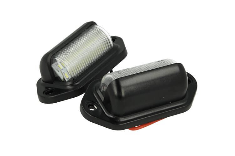 Kit Luci Targa Led Universale 12V 2W Lampada Ingombro Luci Targa Per Moto Auto Rimorchio Furgone Barca Omologato CE E8