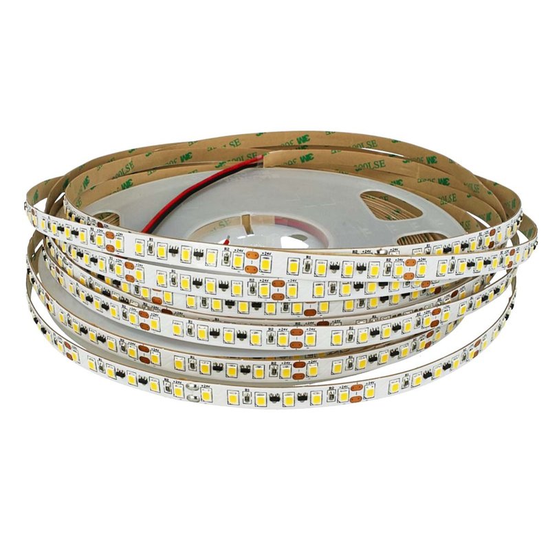 24V Striscia Led Corrente Costante Da 15 Metri IP20 6000K CRI 90 12W/M 100LM/W Passo 8mm