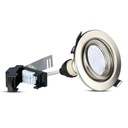 3 PZ Faretti Led da Incasso Rotondo Orientabile 5W Carcassa Nichel Satinato 4500K Neutro Compreso Lampada GU10 Sostituibile SKU-8885