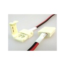 4 PZ Connettore 8mm Per Chiudere Striscia Led Smd 3528 Senza Saldare