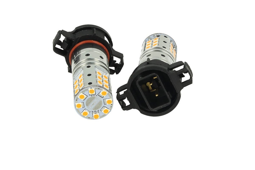 Lampada Led PSY24W Canbus Arancione 12V 25W Reale Per Audi A1 A3 A6 Q5 VW Golf VI Passat Touareg Opel Astra Land Rover Discovery IV Evoque Citroen C5