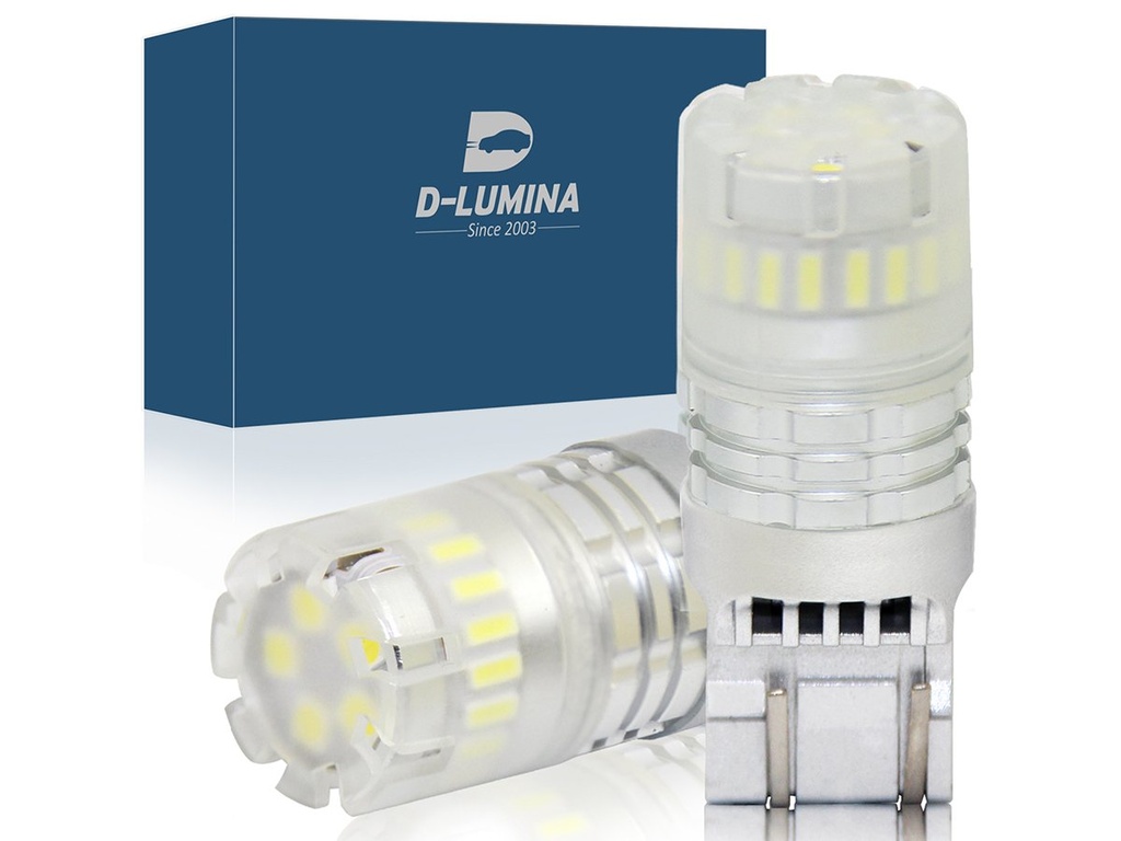 Lampada Led T20 7443 7440 Canbus Bianco 12V No Polarita IP67 Illuminazione 360 Gradi