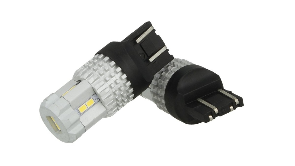 Lampada Led T20 7443 W21/5W 12 Smd 3020 Bianco Super Luminoso Luci Diurne Opel Insignia Peugeot 208 Toyota Yaris Suzuki Celerio