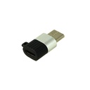 Adattatore da Micro USB Femmina a USB Type C Maschio Con Portachiave Incluso