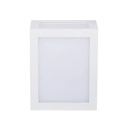 Applique Lampada Led Da Muro Parete a Lanterna 12W 4000K Carcassa Bianca IP65 360 Gradi SKU-8335