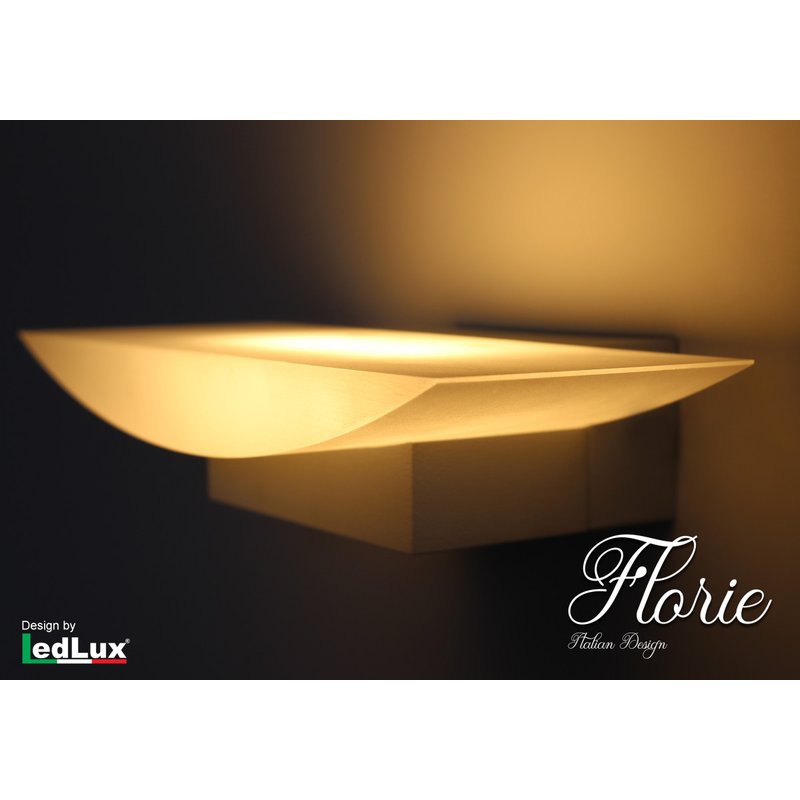 Applique Led Da Parete Modello Florie Italian Design Moderna 6W Bianco Caldo