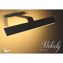 Applique Led Da Parete Modello Melody Italian Design Moderna 10W Specchiera Bianco Caldo